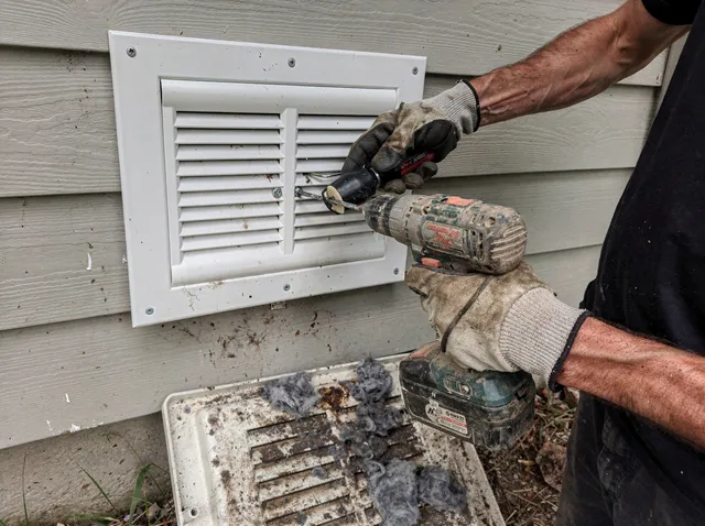 Dryer Vent Cover Replacement in Tiverton